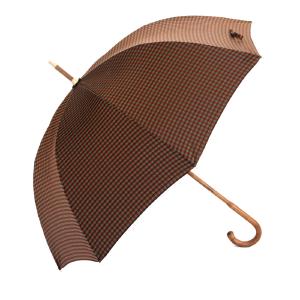 Damenschirm – Karo rot-grün-grau