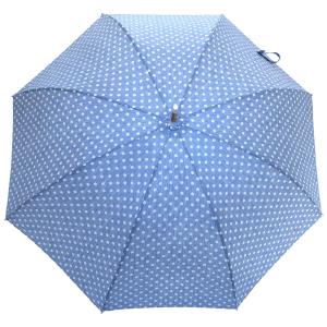 Damenschirm – Pünktchenblau